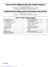 Maytag MSF21D4MDE00 Installation Instructions And Owner's Manual