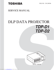 Toshiba TDP-D1 Service Manual