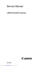 Canon LBP 3370 Service Manual