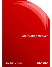 SONIQ E23Z12A Instruction Manual