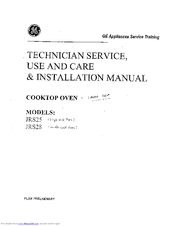 GE JRS25 Technical & Service Manual