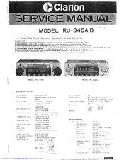 Clarion RU-348A.B Service Manual