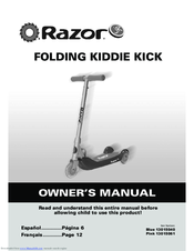 Razor FOLDING KIDDIE KICK Owner's Manual
