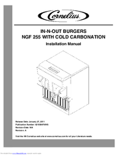 Cornelius In-N-Out Burger NGF 255 Installation Manual