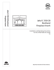 Jøtul C 550 CB Installation And Operating Instructions Manual