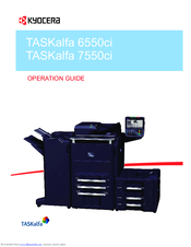 Kyocera TASKalfa 7550ci Operation Manual