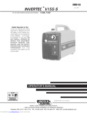 Lincoln Electric INVERTEC V155-S 11326 Operator's Manual
