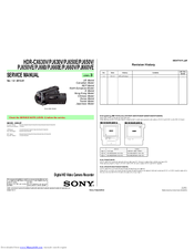 Sony HDR-CX630V Service Manual