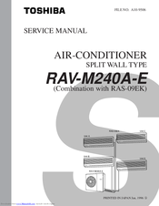 Toshiba RAV-M240A-E Service Manual