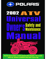 Polaris ATV 2002 Owner's Manual