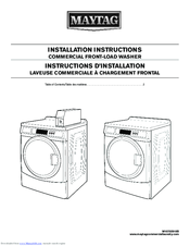 Maytag MHN30PDCWW Installation Instructions Manual