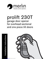 Merlin prolift 230T Installation Instructions Manual