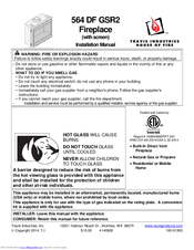 Travis Industries 564 DF GSR2 Installation Manual