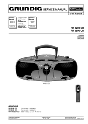 Grundig RR 3200 CD Service Manual