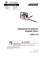 Echo EDR-210 Operator's Manual