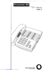 Lucent Technologies 825 User Manual