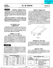 Weil-McLain 1686 Series Instructions Manual