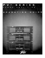 Peavey PV 8.5C Operating Manual