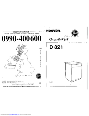 Hoover Crystaljet D 821 User Manual