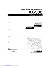 Yamaha AX-500 Service Manual
