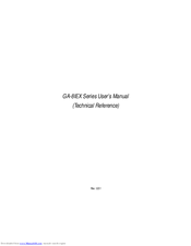 Gigabyte GA-8IEX Series Technical Reference
