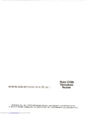 Marantz 2330B Manual