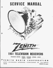 Zenith H2437E Service Manual