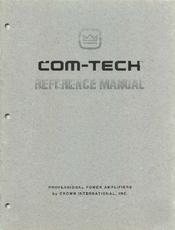 Crown Com-tech 810 Reference Manual