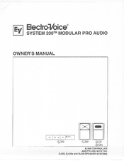 Electro-Voice System 200 Owner's Manual