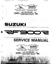 Suzuki RF 900 R Service Manual