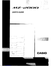 Casio MZ-2000 User Manual