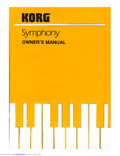Korg Symphony Owner's Manual