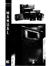 JBL MR900 series Owner's Manual