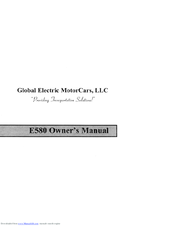 GEM E580 Owner's Manual