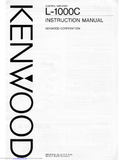 Kenwood L-1000C Instruction Manual
