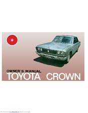 Toyota 1973 Crown Sedan Owner's Manual