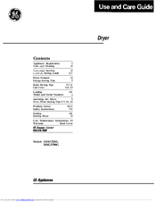 GE Appliances DDE5700G Use And Care Manual