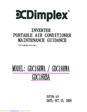 Dimplex GDC16RWA Maintenance Guidance