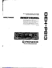 Pioneer DEH-P813 Owner's Manual