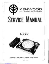 Kenwood L-07D Service Manual