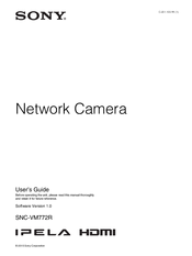 Sony IPELA SNC-VM772R User Manual