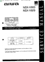 Aiwa NSX-V900 Service Manual
