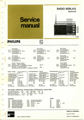 Philips 90RL412 Service Manual