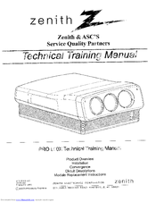 Zenith Presentation PRO900X Technical Training Manual
