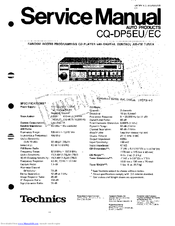 Technics CQ-DP5EU/EC Service Manual