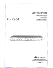 Alto X-P234 User Manual