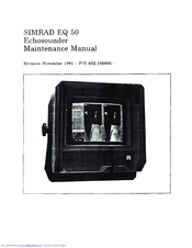 Simrad EQ 50 Maintenance Manual