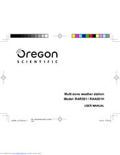 Oregon Scientific RAA501H Manual