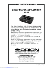 Orion StarShoot LCD-DVR Manual
