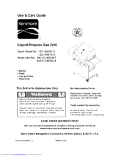 Kenmore 122.16500010 Use & care guide Manual